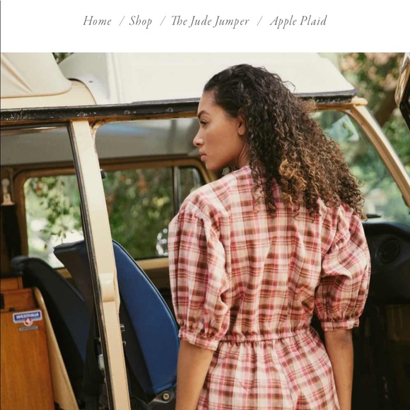 NWT CHRISTY DAWN Jude Jumper Apple Plaid Small - Picture 6 of 6